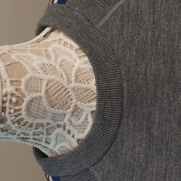 ATHLETA S Canyon Long Sleeve Thumbhole Pullover Striped Sleeve Sweater - Picture 5 of 14